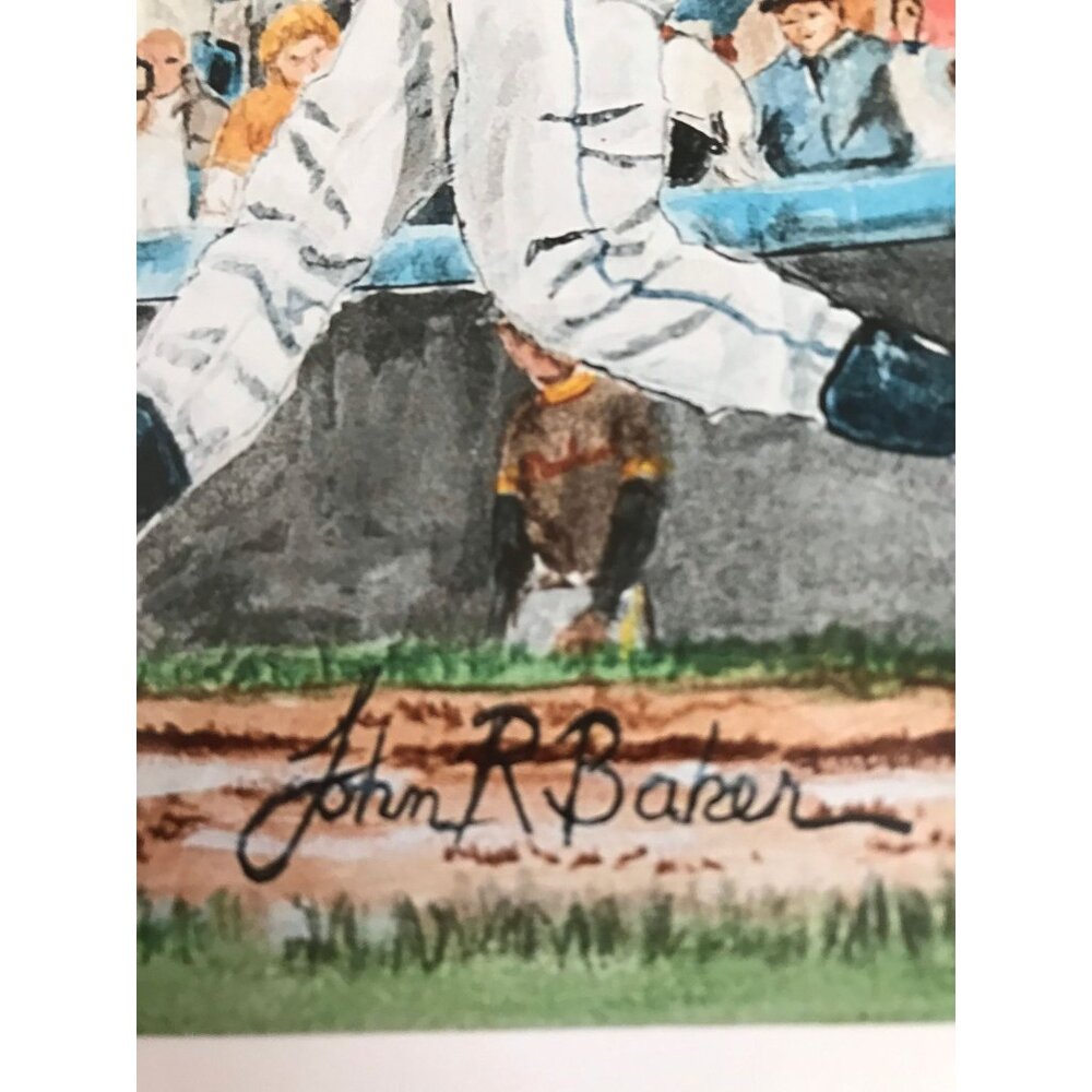 Detroit Tigers "We Win 1984" Artist For Detroit Fantasy Poster By John R. Baker - Picture 3 of 3